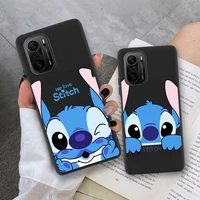 cute stitch and angel phone case for xiaomi mi note 11 10 9 8 6x 11x lite 9t cc9 pro se