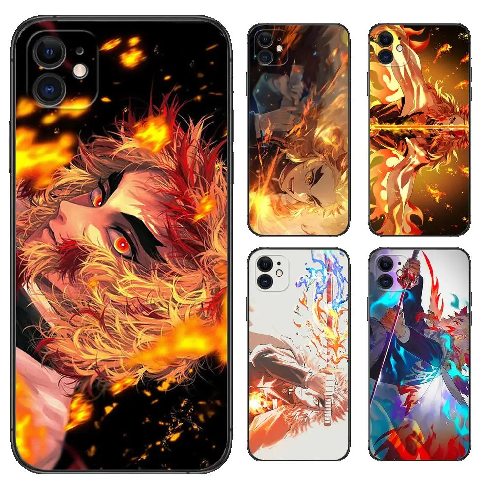 

Demon Slayer Rengoku Kyoujurou TPU Phone Case for IPhone 13 12 11 14 Pro Max Mini SE XR X XS Max 8Plus 7plus 6 6S Phone Cover