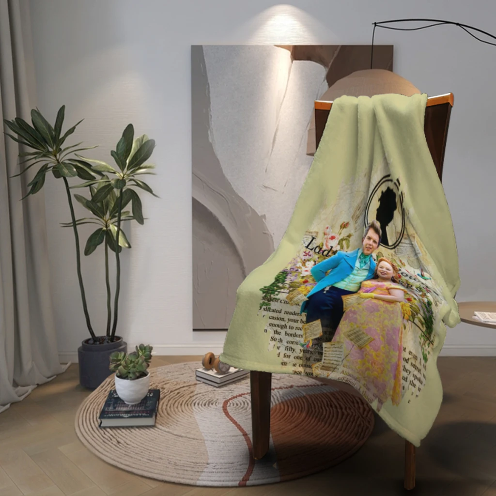 Пенелопа и Колин - одеяла Бриджертон серии. Теплые фланцевые одеяла. Мягкое