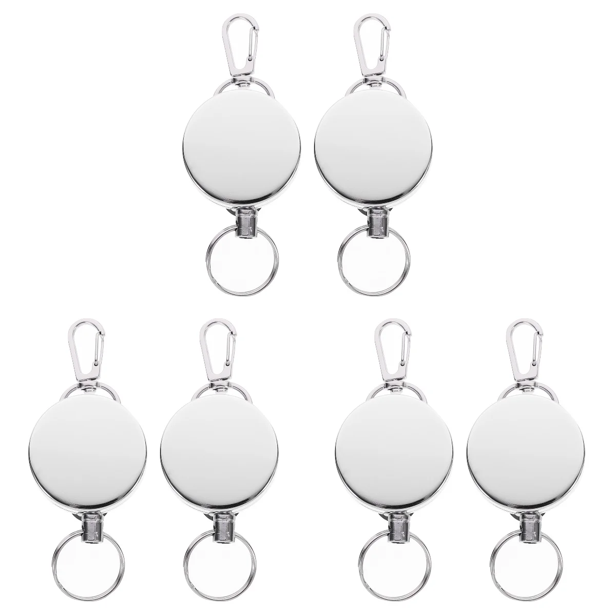 

6 шт., Выдвижной карабин для ключей
