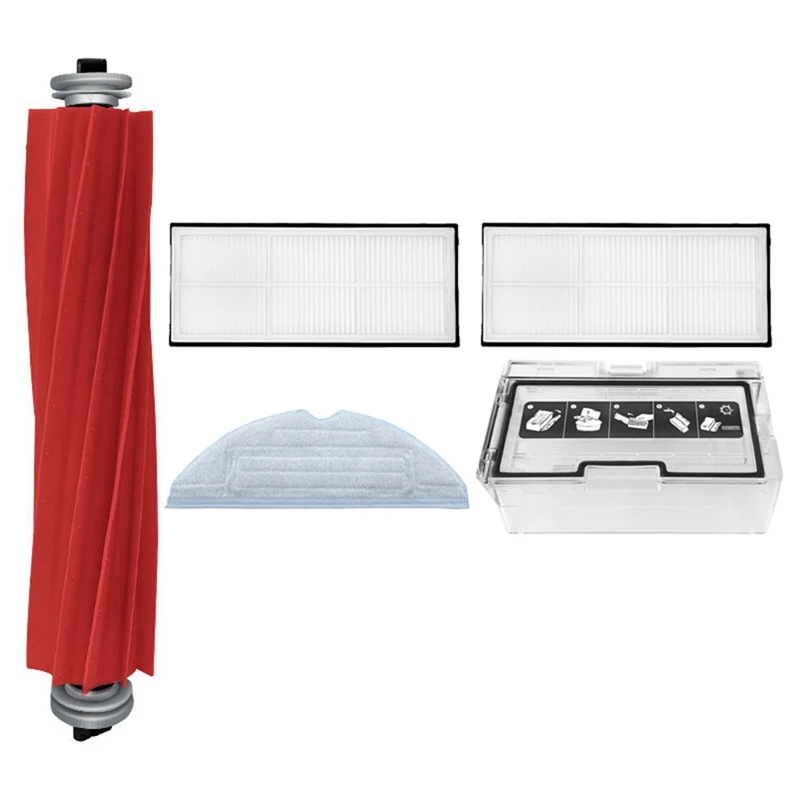 

Main Brush Hepa Filter Dust Box For Xiaomi Roborock S7 Mop Cloth For Roborock T7S T7PLUS Robot Vacuum Cleaner Spare Part