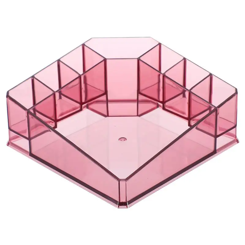 Прозрачный пластиковый настольный органайзер держатель для губной помады