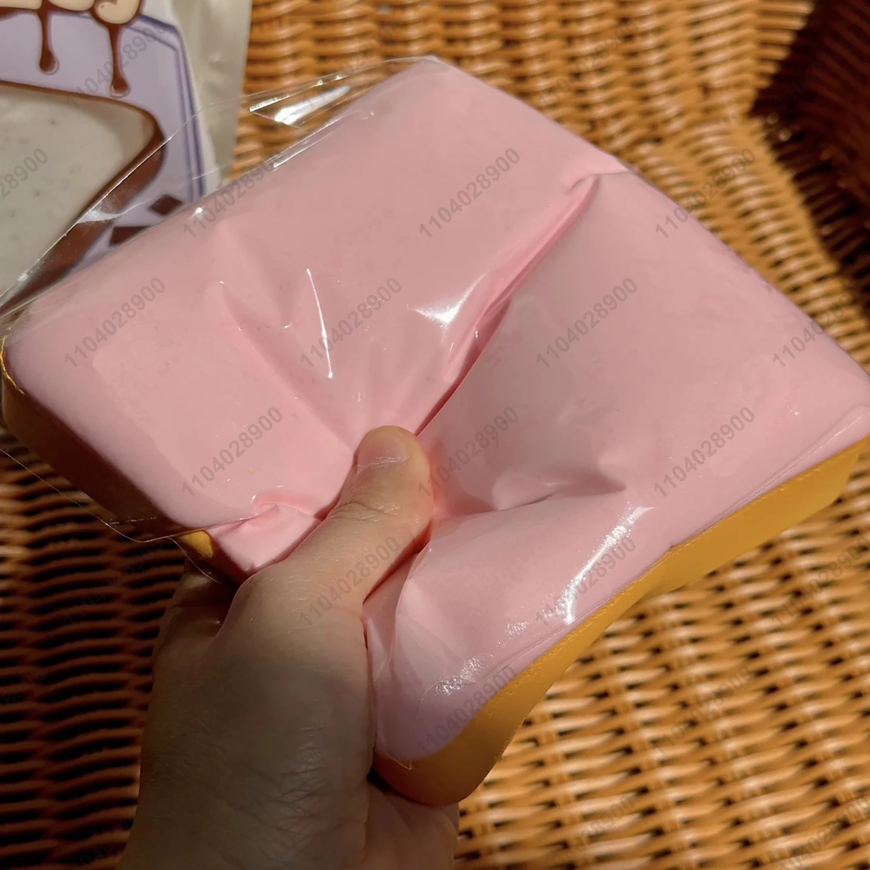 Кофейный тост мягкий медленно растущий зефир липкий шоколадный хлеб мягкая