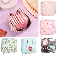cute makeup storage travel zipper napkin pouch storage bag sanitary pads bag coin purse