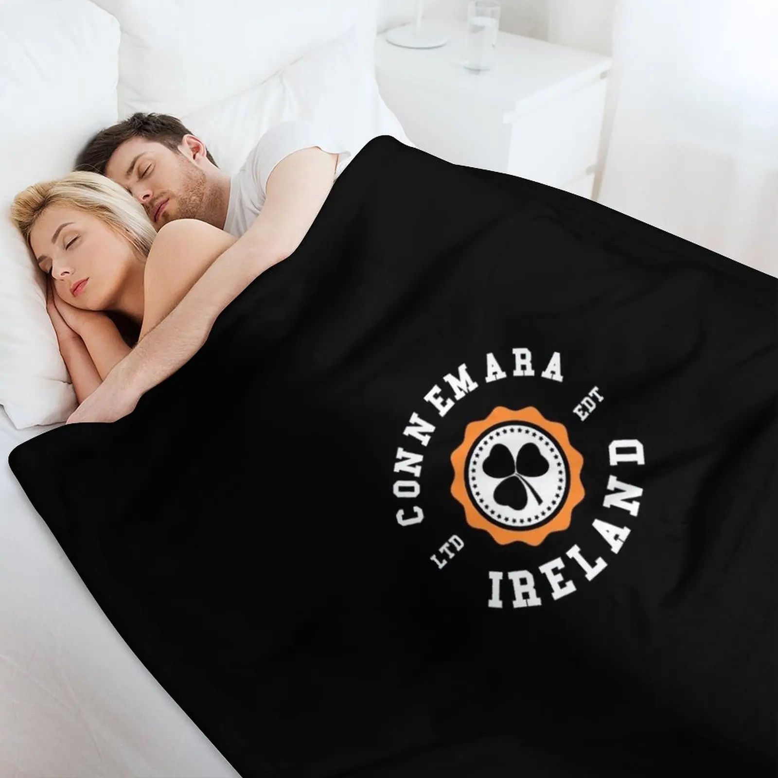 Connemara Galway Ирландия шамрок ирландский значок бросок одеяло мягкие клетчатые