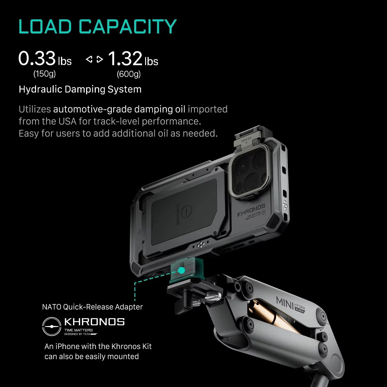 TILTA HDA-T15 Hydra Alien мини-амортизирующий рычаг для мобильного телефона DJI Pocket 3 insta360 X3 X4