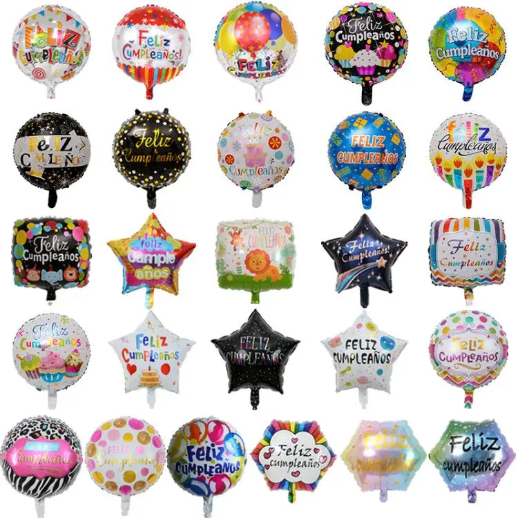 

Воздушные шарики 18 дюймов с надписью «Happy Birthday воздушные шары из фольги Love», 10 шт.