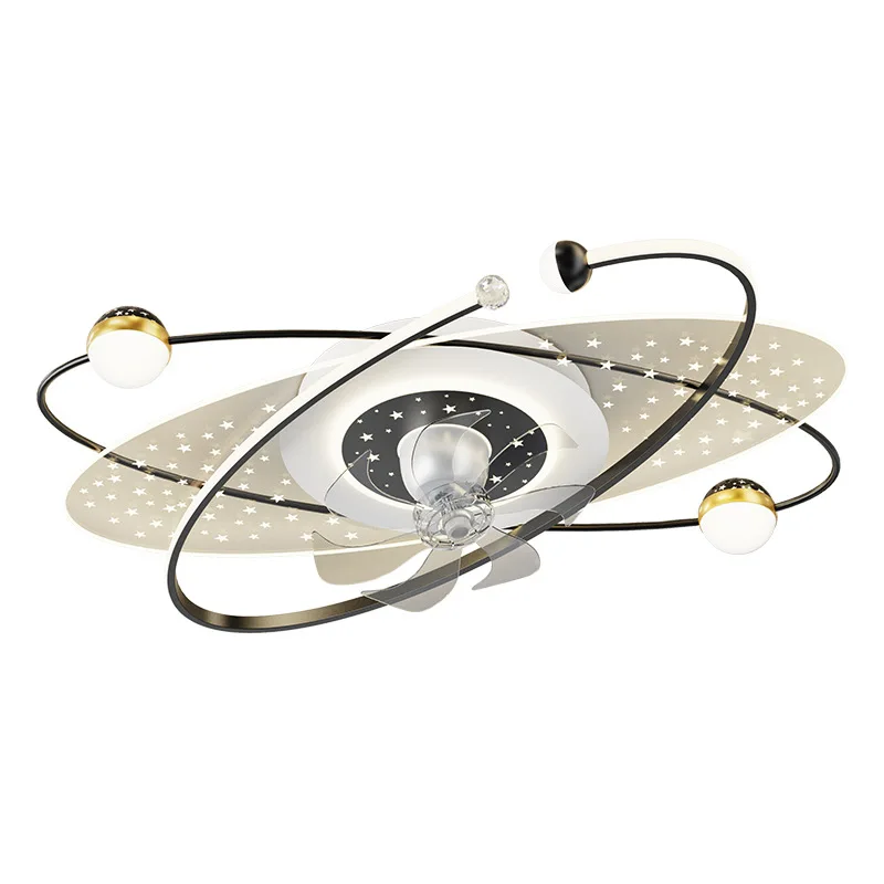 Потолочный вентилятор для гостиной светодиодный электрический с