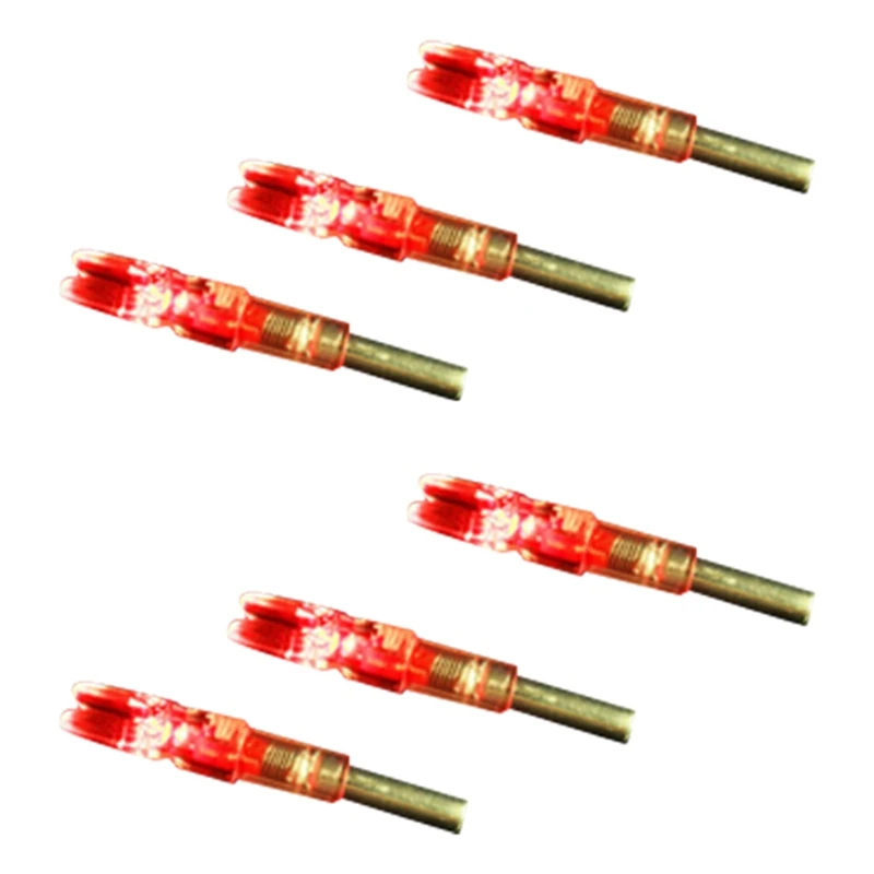 

LED Lighted Nock Tail Plastic LED Archery Tail Anti-Shake Hunting Compound Bow Shaft Accessories For Od6.2 Shaft