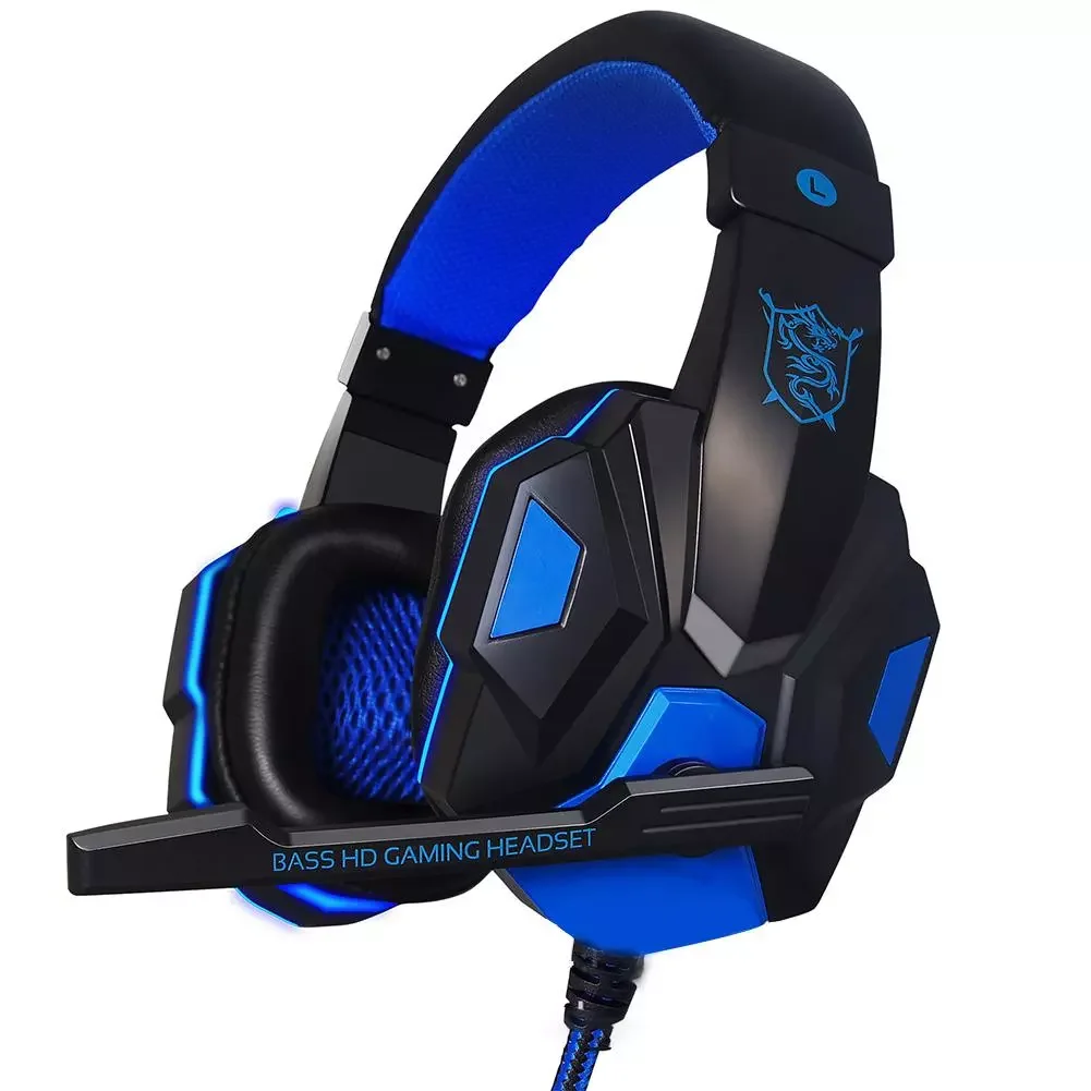 

NEW Gaming Headsets Over-ear Headphones with Mic Stereo Earphones Deep Bass for Xbox One PC Computer Gamer