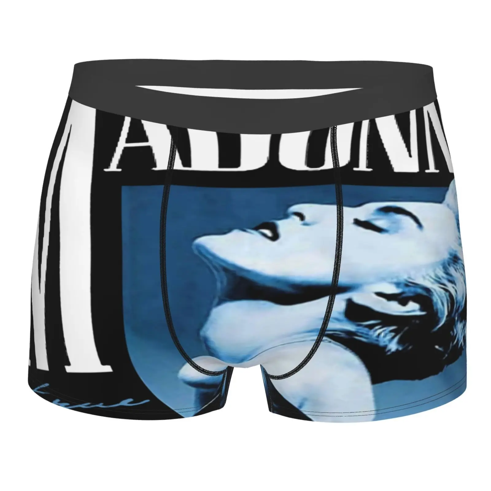 

Мужские трусы и топ Madonna, синие Однотонные трусы с забавным альбомом в стиле 80-х годов, нижнее белье для мужчин и женщин, 5992