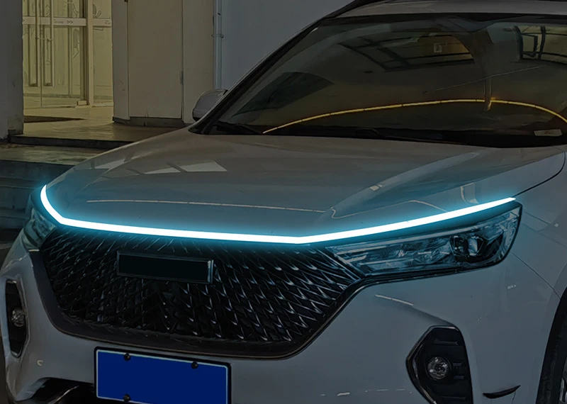 

Универсальная Светодиодная Лента Для Автомобильных Фар С Последовательным Сканированием, 12 В, Декоративная Атмосферная Лампа