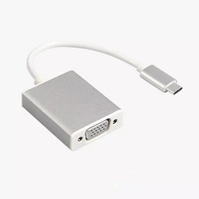 

to VGA Adapter USB 3.1 Type C Male to Female VGA Converter Cable 1080P FHD for Macbook 12 inch Chromebook Pixel Lumia 950XL