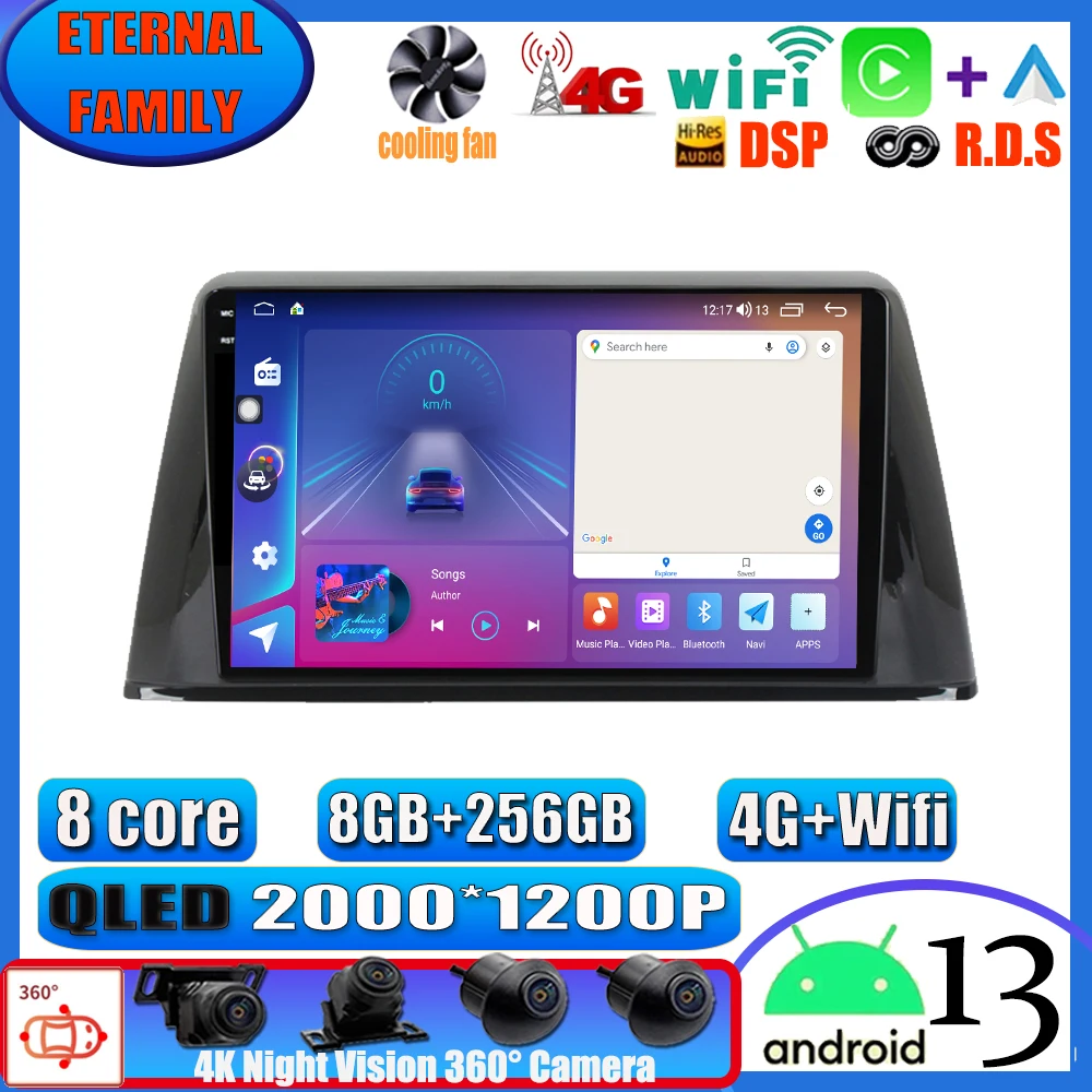 

Автомагнитола для Peugeot 308 2016 2017 2018 2019 Android 13, автомагнитола, стерео, мультимедийный видеопроигрыватель с GPS-навигацией, BT, 2Din, DVD