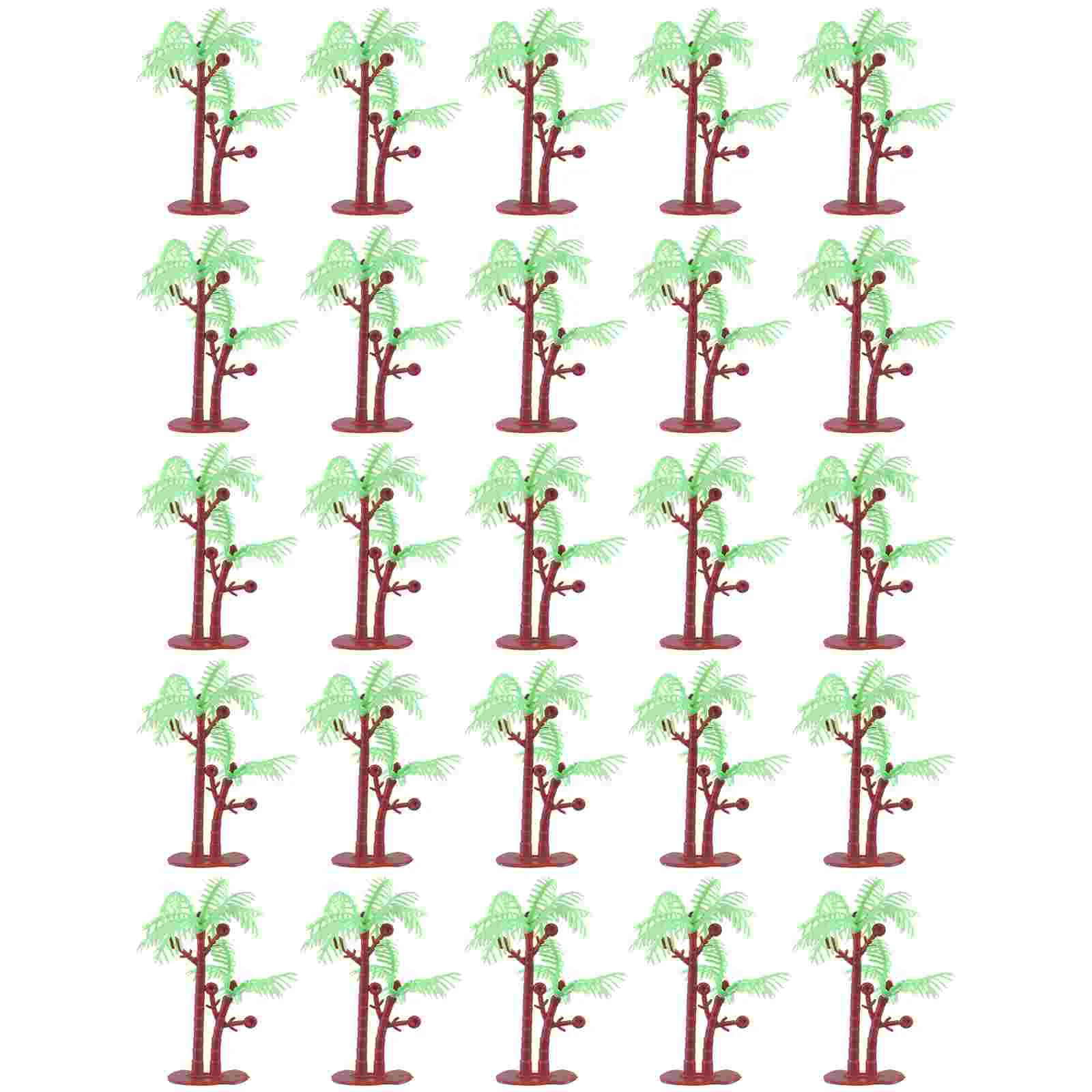 

Tree Model Scenery Mini Scale Fairy Decoration Garden Fakearchitecture Cupcake Topper Landscape Party Hawaiian Miniature Train