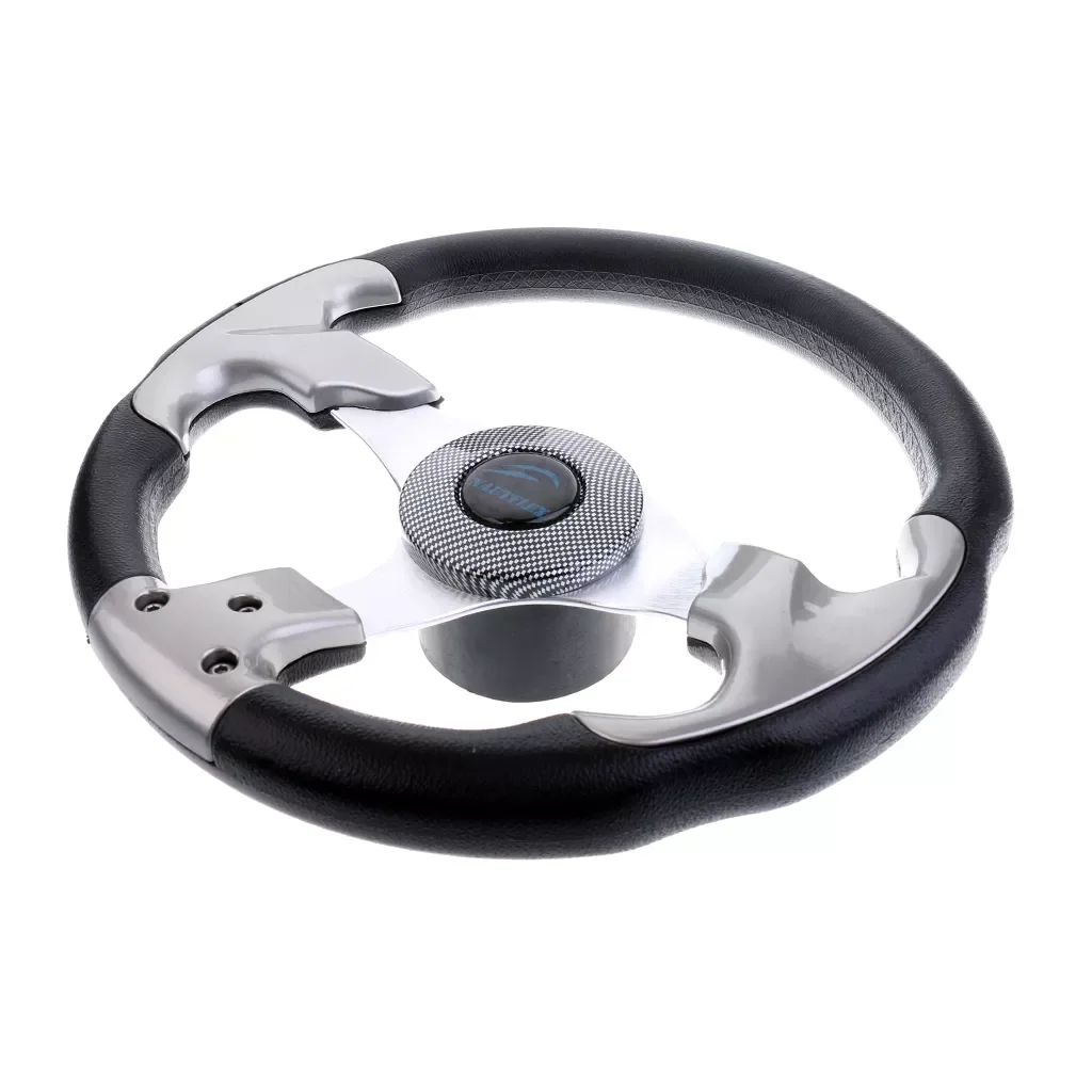 Premium Aluminum Alloy Marine Yacht Boat Steering Wheel 3 Spoke 3/4 inch