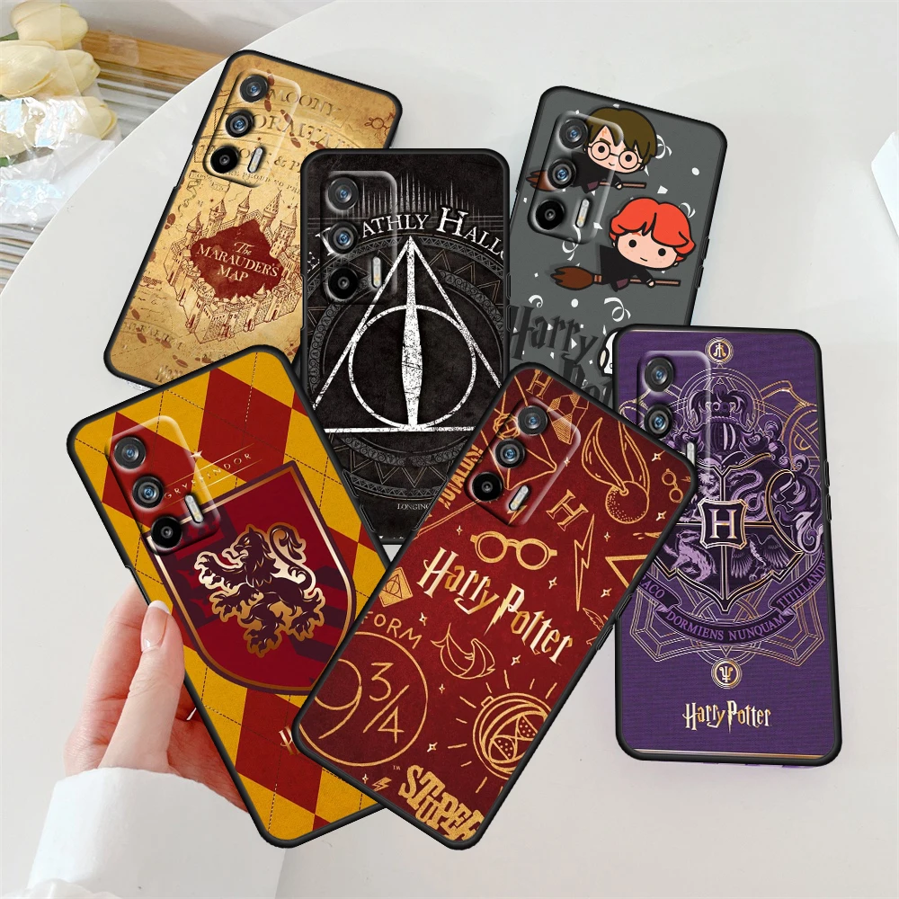 

Cute harrys P-potter Love For OPPO Find X6 F21 PRO X5 X3 X2 Reno 9 8 7 Pro SE 6Lite Neo 4G 5G Silicone Soft Black Phone Case