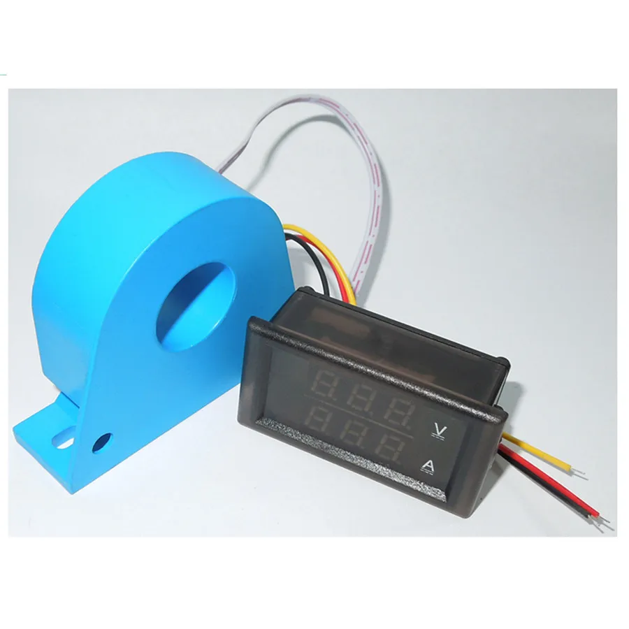 Цифровой дисплей YB28VA Hall DC вольтметр измеритель тока головка светодиодный