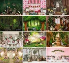 Весенний фон для фотосъемки Mehofond, лес, зеленая трава, цветы, сад, страна чудес, детский портрет, Фотостудия