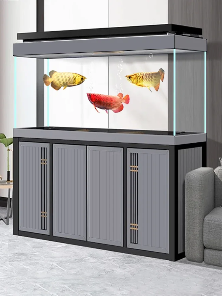 Aquarium bottom filtration large floor to non exchange water ultra white tank