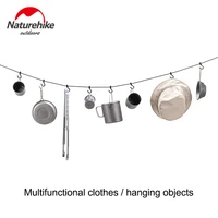 naturehike moves the customers external hanging rope travel multi functional clothesline to adjust the non slip canopy hanging