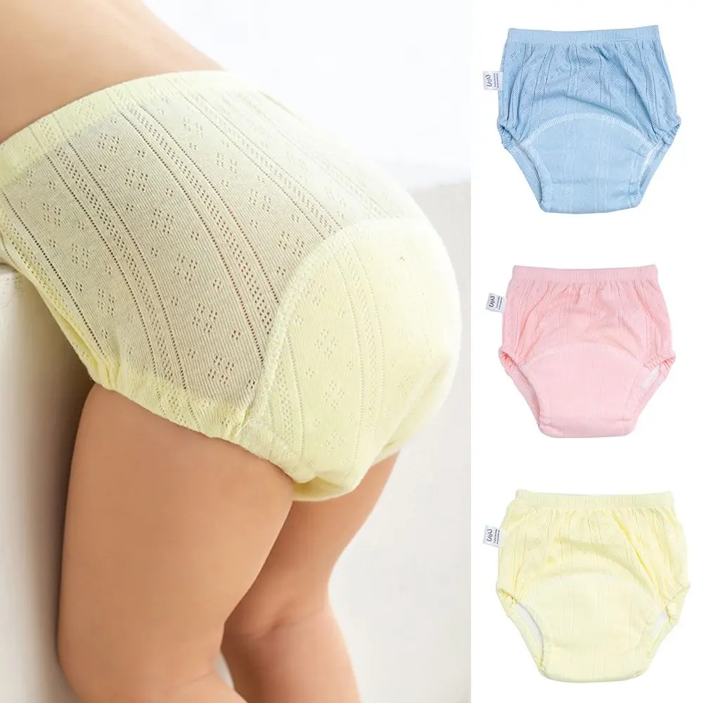 

Newborn Training Pants Baby Shorts Solid Color Washable Underwear BABY Boy Girl Cloth Diapers Reusable Nappies Infant Panties