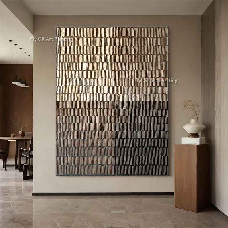 

Абстрактная картина Fly Oil Art бежево-зеленая