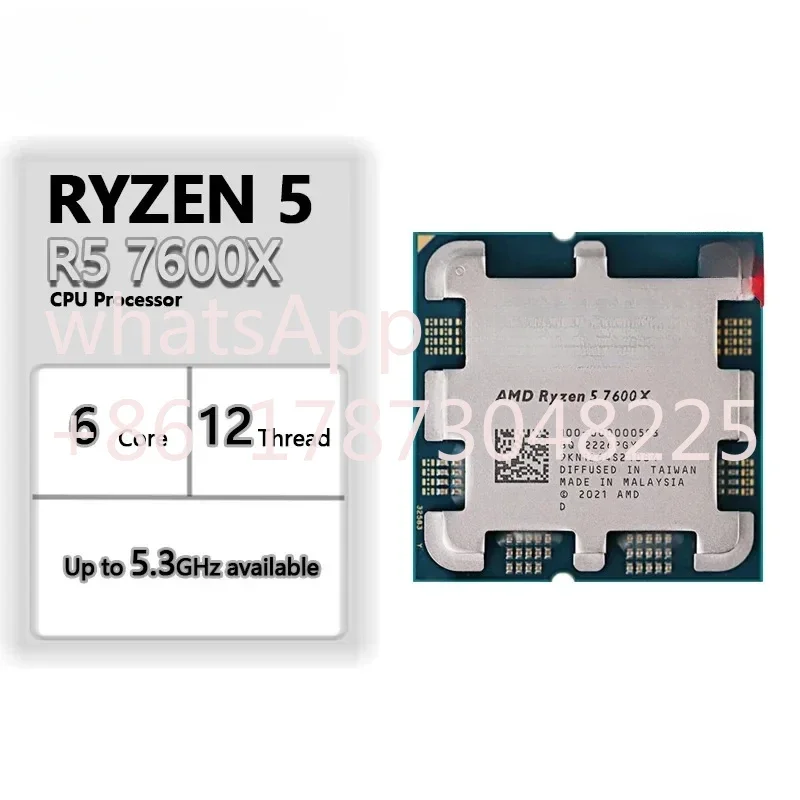 JGINYUE B650M Комплект материнской платы Ryzen 5 7600X Процессоры 2*16 ГБ 6000 МГц DDR5
