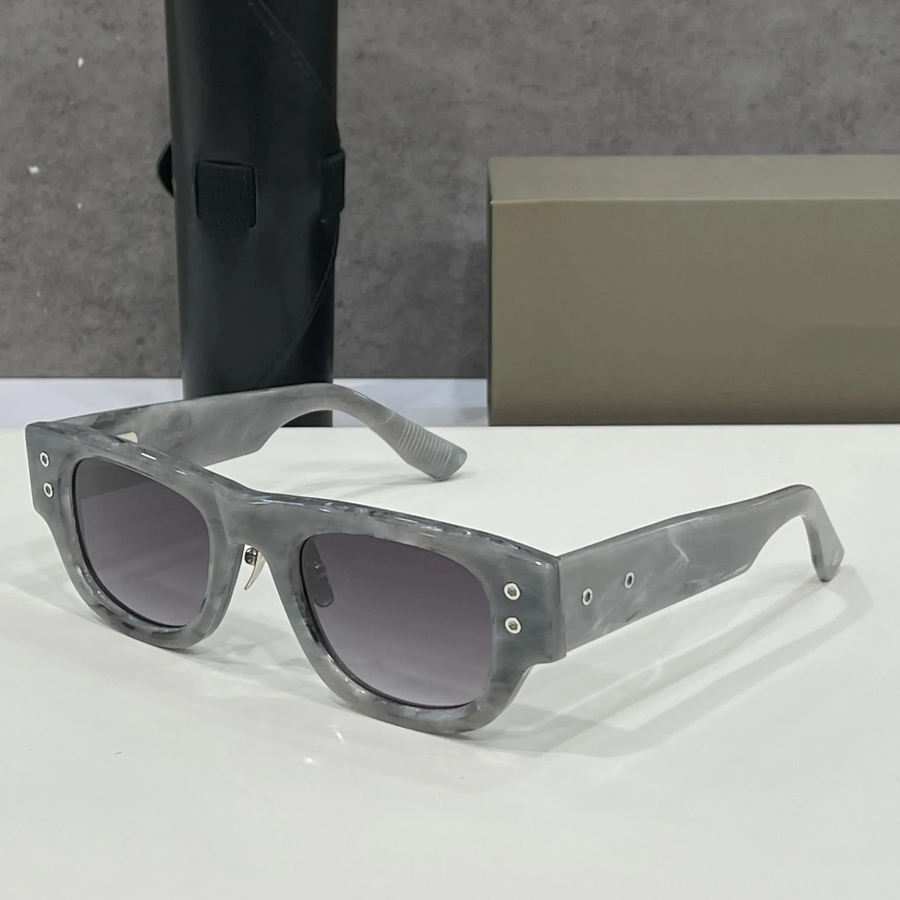 ADITA MUSKEL DT701 Топ Высококачественные солнцезащитные очки для мужчин Титановый