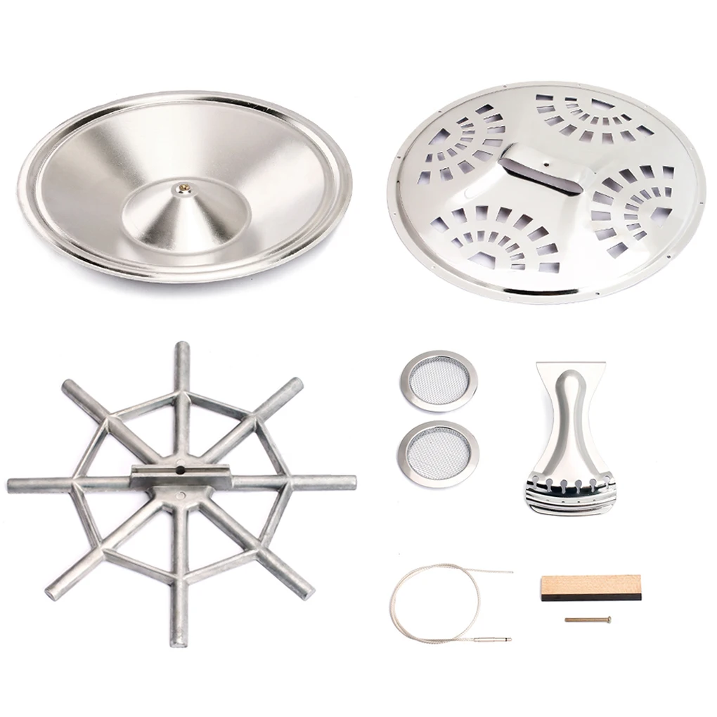 

Professional Bridge Saddle Lightweight Resonator Tail Guitar Bridges Waterproof Rustproof Practical Resonator Cone