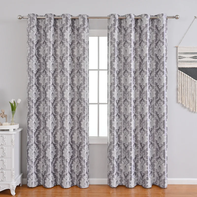 

Modern Nordic Curtains for Living Room Cationic Jacquard Cortina Bedroom Yuanbao Flower Shading Curtain Tulle Window Home Custom