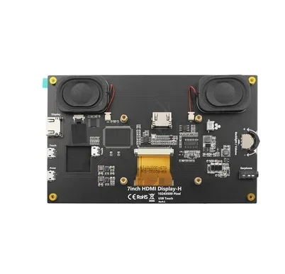 Сенсорный IPS-экран RoRuSLCD 7 дюймов с полным углом обзора для Raspberry Pi, HD HDMI-дисплей, емкостный монитор с 5-точечным сенсорным управлением (art.: 3920dbed901db) - 3920dbed901db