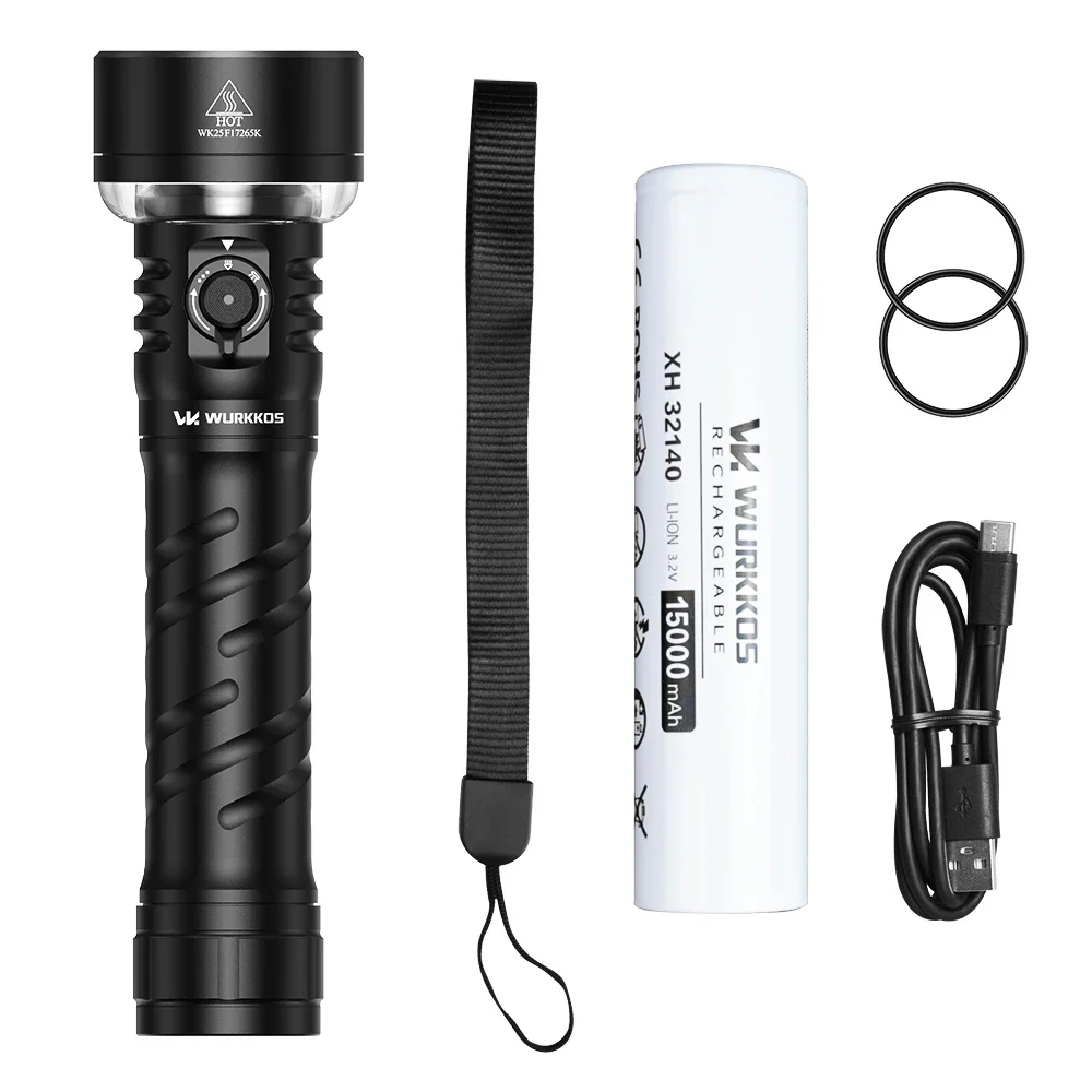 

Wurkkos TS27 3200LM Многофункциональный перезаряжаемый фонарик Двунаправленный светодиодный перезаряжаемый фонарик