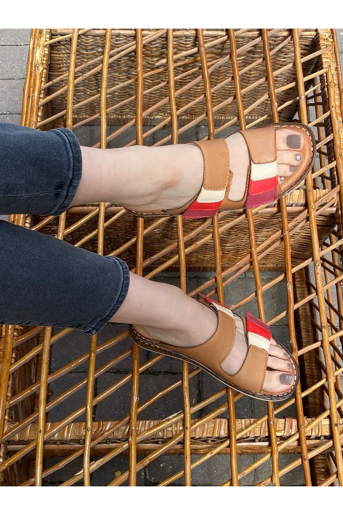 

Women's Genuine Leather Sandals Fashion New Summer Comfort Breathable Casual Quality Ladies Style Light Slipper Sandals