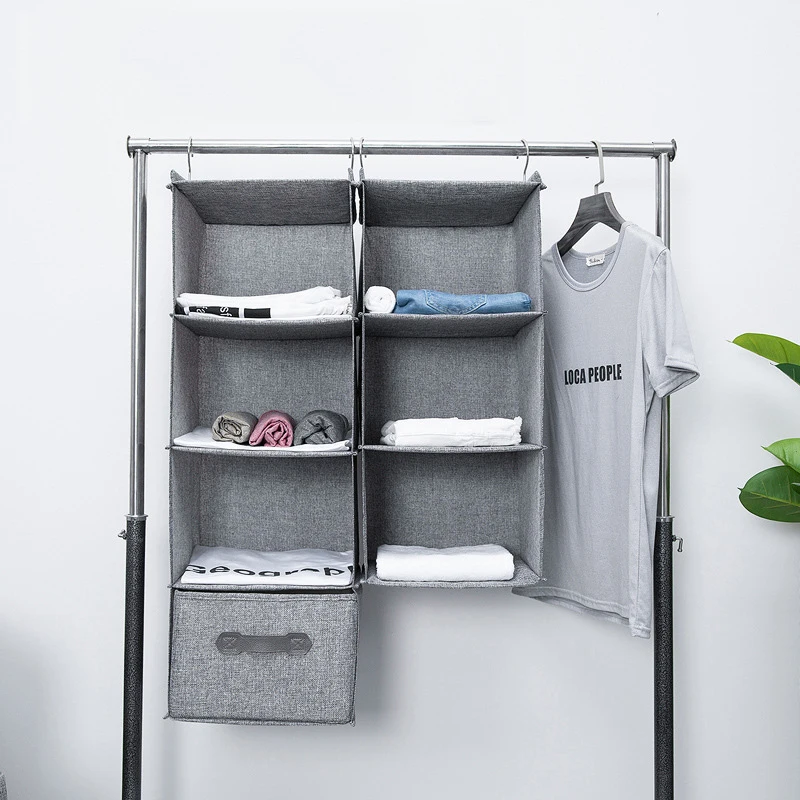 

Drawer Cloth Organizer Foldable Wardrobe Storage Bags Folding Closet Hanging Portable Cheap Bedrooms Wardrobes Clothes Locker