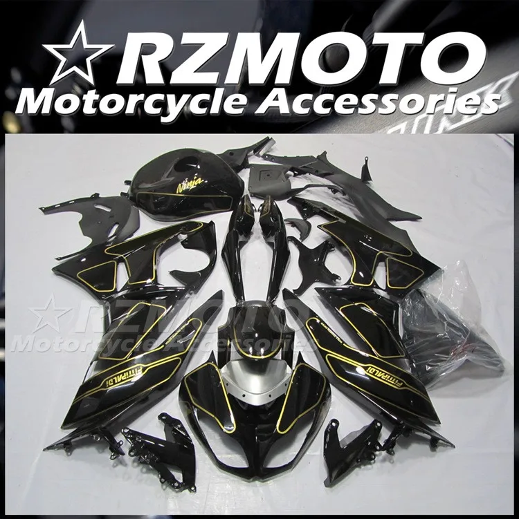 

New ABS Fairings Kit Fit for Kawasaki Ninja ZX-6R ZX6R 636 599 2009 2010 2011 2012 09 10 11 12 Bodywork + Tank Cover Golden
