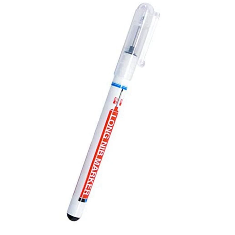 

2 шт., длинный маркер, плотничный маркер с глубоким отверстием, водонепроницаемый маркер с длинным наконечником (3 цвета)