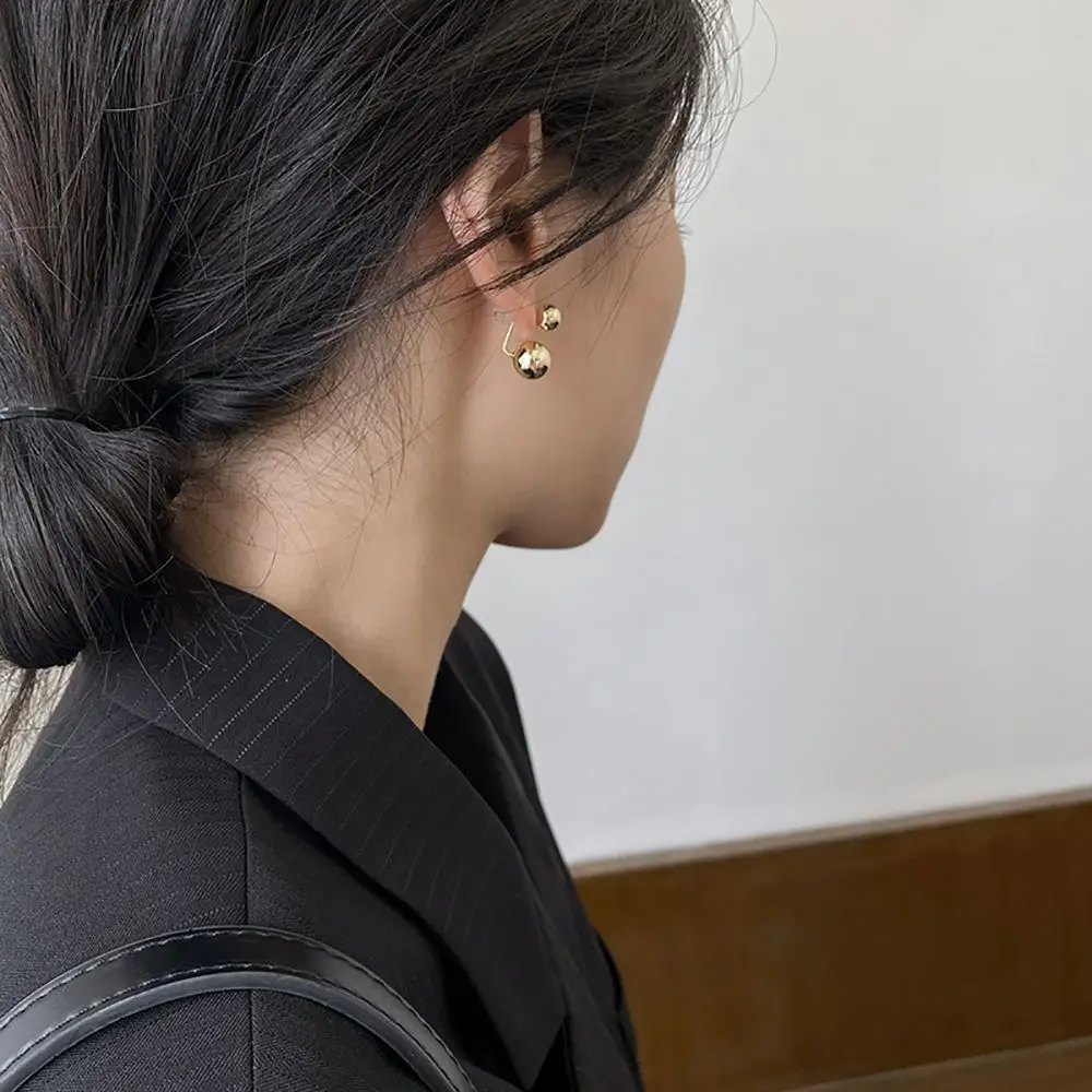 Модные элегантные двойные шарики из сплава для девочек висячие модные ювелирные