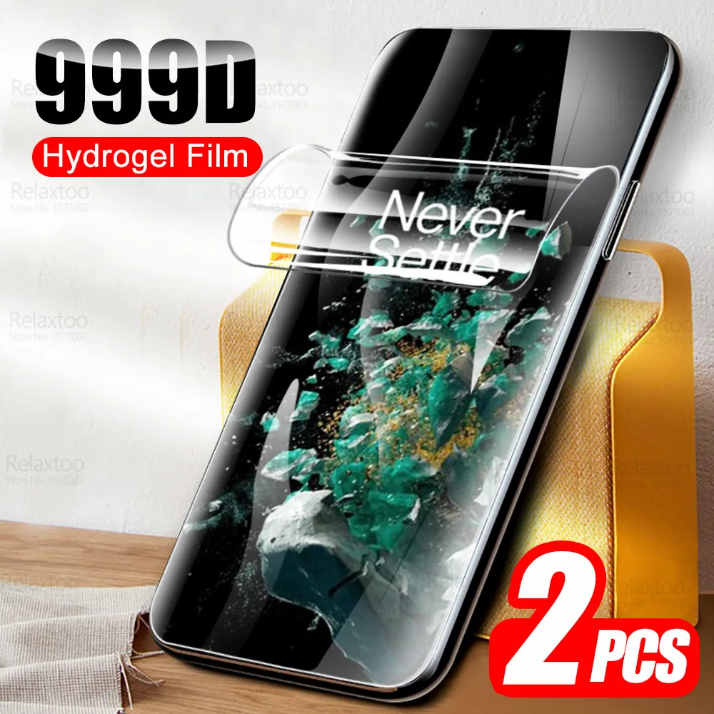 

Изогнутая Гидрогелевая пленка 999D для OnePlus 10 T, защитная пленка для экрана Oneplus10t, One Plus 10 T, T10, 5G, мягкая защитная пленка, не стекло, 2 шт.