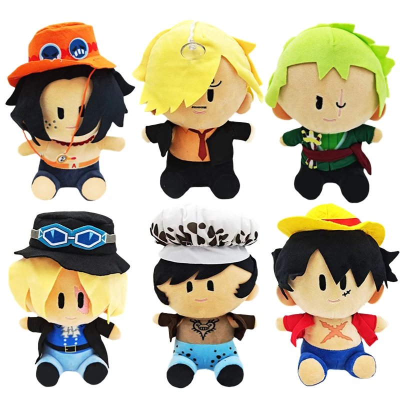 

New 25cm One Piece Plush Toy Anime Luffy Chopper Ace Pattern Soft Stuffed Plush Dolls Toys Cute Cartoon Chopper Doll Kids Gift
