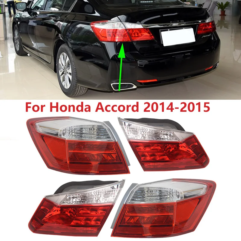 For Honda Accord 9th 2014 2015 Car Rear Tail Light Brake Stop Reverse Turn Signal Lamp Taillight Rearlamp