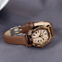 tonneau watch leather watches fashion women watches luxury designer clock free shipping watches with 3bar womens good gold watch