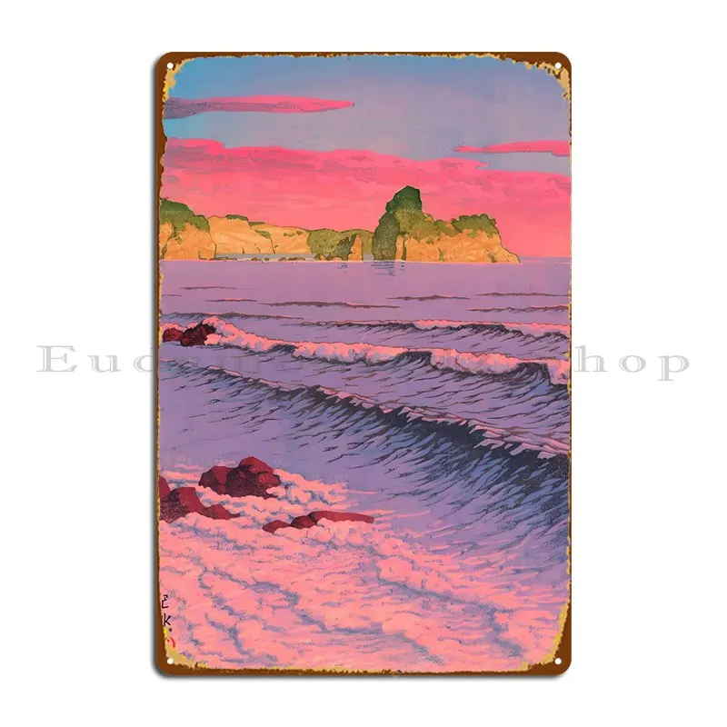 

Morning Sea At Shiribeshi Metal Sign Cinema Vintage Printing Living Room Retro Tin Sign Poster