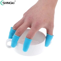 5pcs silicone finger protector sleeve cover anti cut heat resistant anti slip fingers cover for cooking kitchen tools