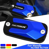 motorcycle cnc front oil cup cover brake fluid reservoir cap tank cover for honda nc700x 2012 2017 nc750x 2012 2019 nc700x 750x