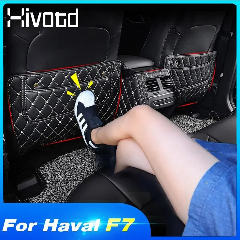 

NEW2023 Hivotd For Haval F7 F7X 2019 Car Seat Back Anti-kick Mat Children Anti-Dirty Protector Waterproof Pads Interior Accessor