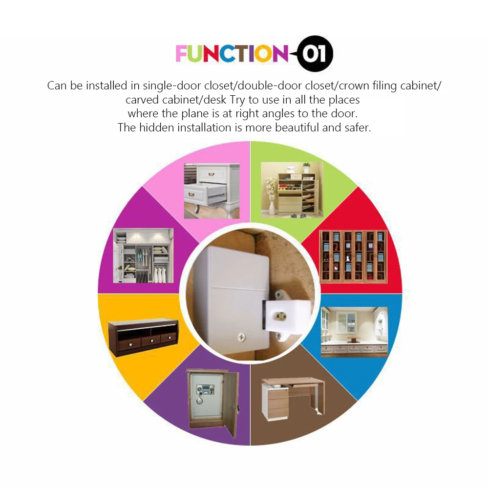 

T3 Cabinet Smart Locks Invisible Sensor Lock RFID IC Card Drawer for Furniture