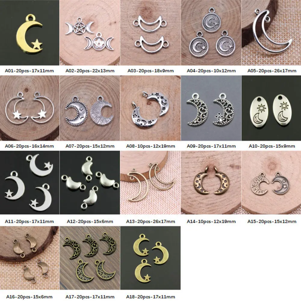 

New Arrival Little Moon Charms For Jewelry Making Gifts For Women