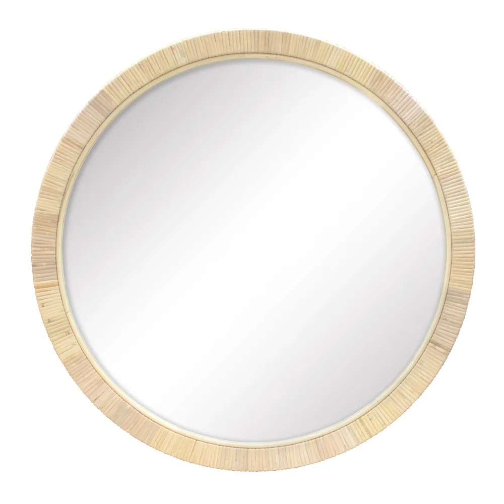 

Плетеное круглое декоративное настенное зеркало из ротанга, 28 дюймов