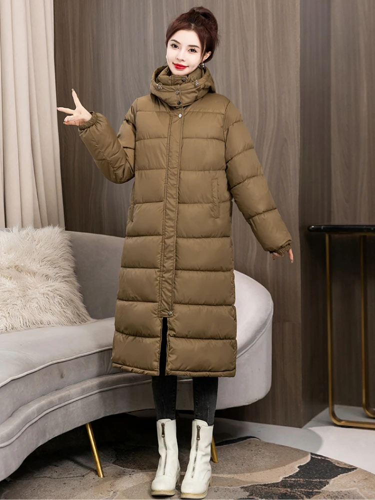 Winter Coat for Women Hooded Thick Padded Jacket 2022 New In Fashion Winter Clothes Women Warm Parkas Puffer Jacket Women Tops